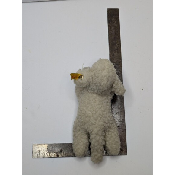 Steiff Lamb Stuffed Plush Mini 7in Sheep Laying Lying 5668/16 Tag In Ear - Picture 9 of 10